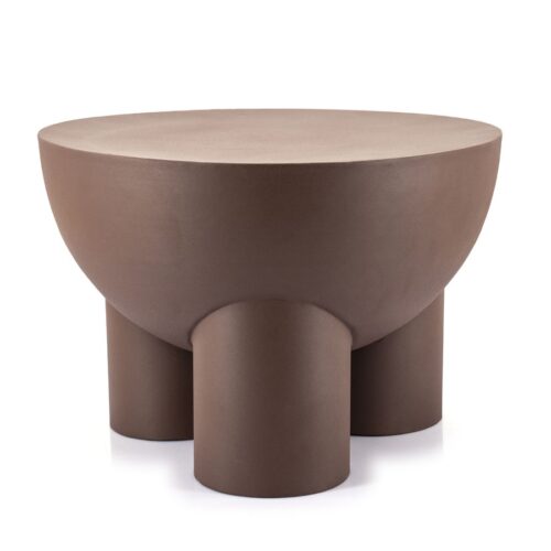 Ronde Salontafel Ollie - 60 cm hoog - Bruin