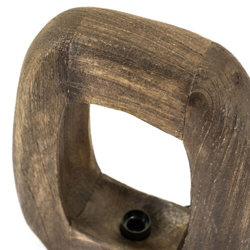 Tafellamp Gibs Hout 40cm hoog - Bruin - Afbeelding 4
