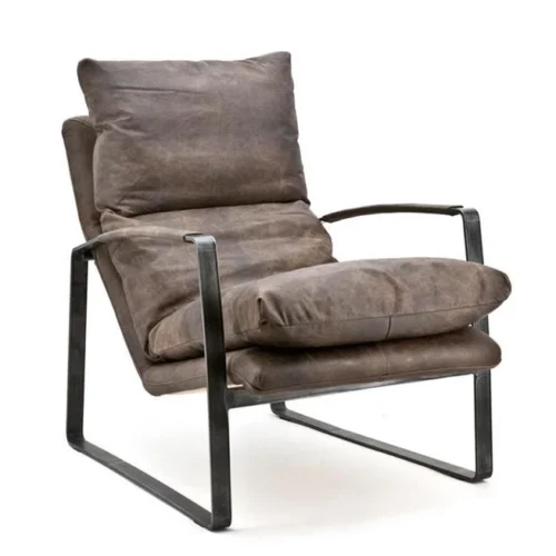 Fauteuil Lex - Antraciet vintage leer - Afbeelding 14