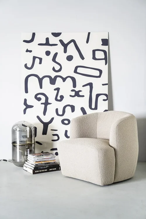 Fauteuil Charlotte Bouclé Beige - Afbeelding 10