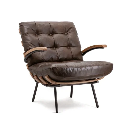 Fauteuil Bastiaan - Cognac java leder - Afbeelding 36