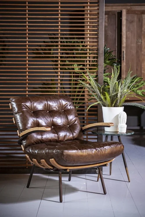 Fauteuil Bastiaan - Cognac java leder - Afbeelding 35