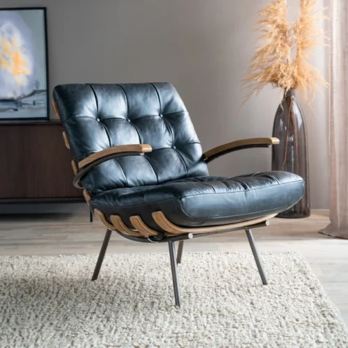 Fauteuil Bastiaan - Cognac java leder - Afbeelding 46