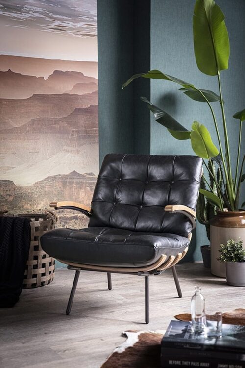 Fauteuil Bastiaan - Cognac java leder - Afbeelding 42