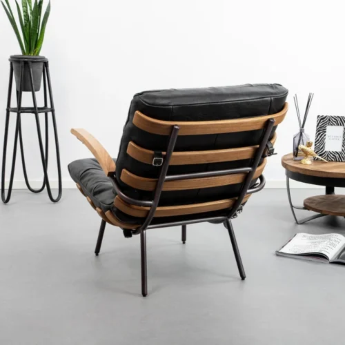 Fauteuil Bastiaan - Cognac java leder - Afbeelding 51