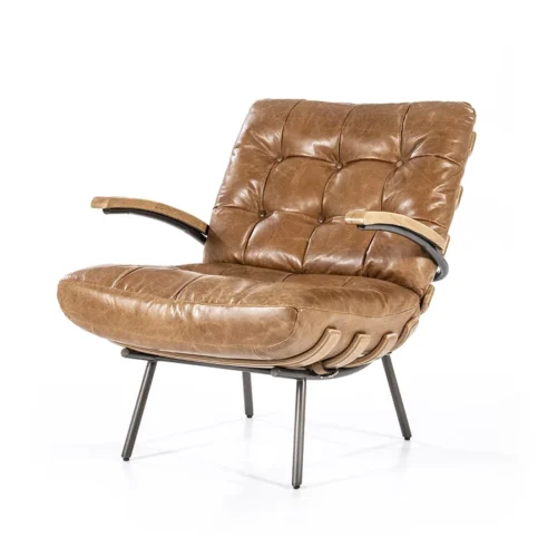 Fauteuil Bastiaan - Cognac java leder - Afbeelding 30