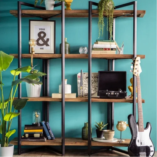 Boekenkast Eddy Mangohout met 4 planken - Naturel
