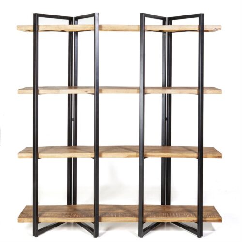 Boekenkast Eddy Mangohout met 4 planken - Naturel - Afbeelding 6