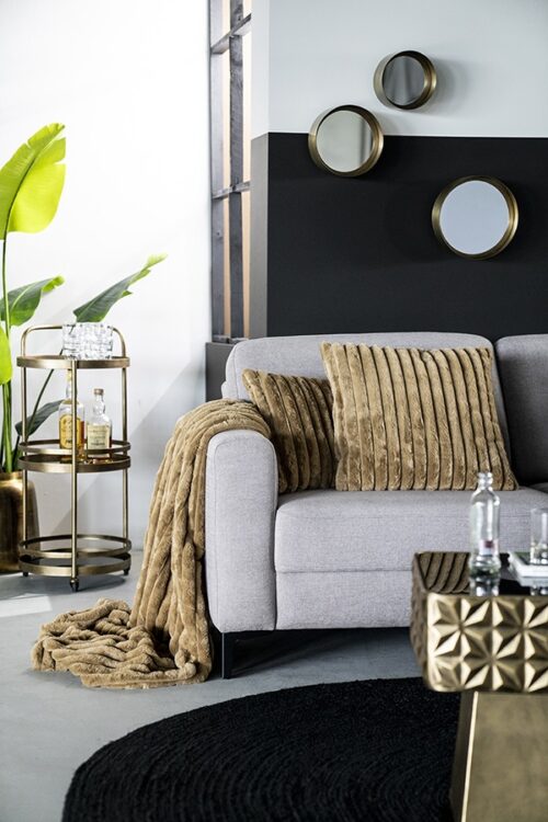 Plaid Wuzzy goud 140 x 170 cm - Afbeelding 5