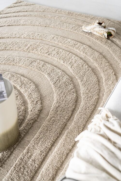 Vloerkleed Maze beige 200 x 300 cm - Afbeelding 3