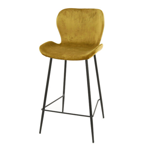 Barkruk Velvet Ronde Buis Antraciet (zithoogte 67 cm) - Afbeelding 5