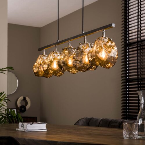 Hanglamp Rock Getrapt met 5 lampen Chromed Glass - Afbeelding 8