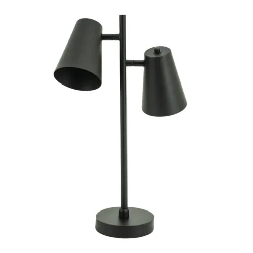 Tafellamp Cole 2 lampen - Zwart