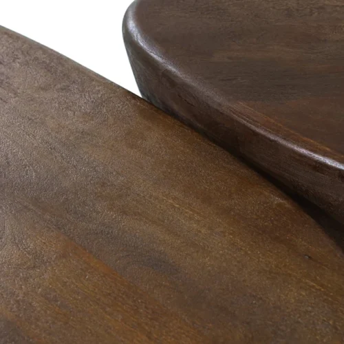 Salontafel Mila Mangohout Zwart - 100x78cm - Afbeelding 9