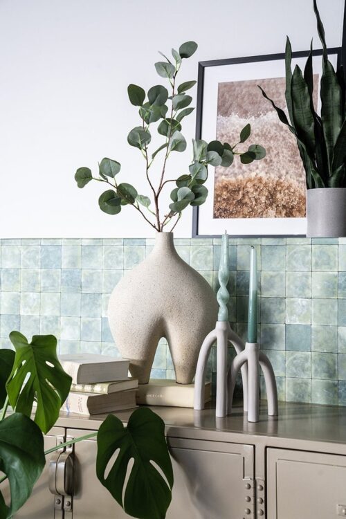 Kaars Grady - Groen 4 stuks - Afbeelding 4