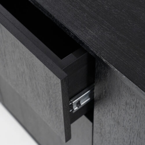 Dressoir James Mangohout 180cm - Zwart - Afbeelding 6