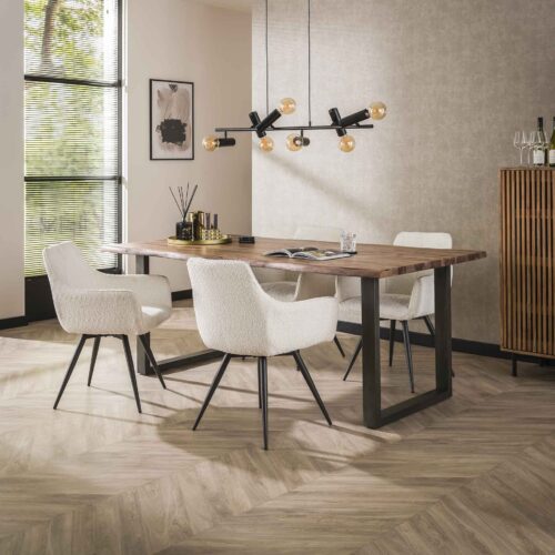 Nachtkastje Niche Acaciahout - Naturel - Afbeelding 39