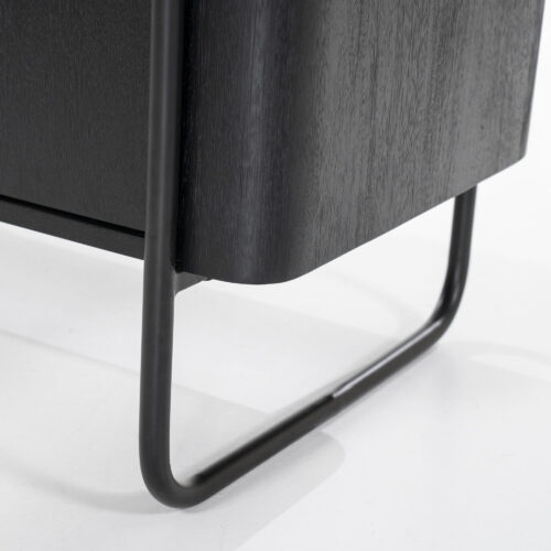 Wandkast James Mangohout en Metaal 96x210cm - Bruin - Afbeelding 11