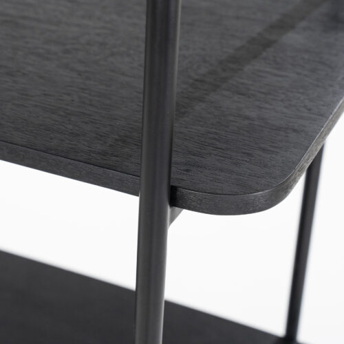 Wandkast James Mangohout en Metaal 96x210cm - Bruin - Afbeelding 13