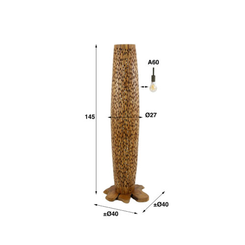 Dressoir Block Massief Acaciahout 180cm - Naturel - Afbeelding 67