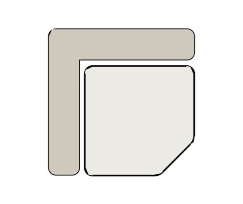 Organische Salontafel Romano Driehoek Keramiek in Travertinlook Set van 2 stuks - Afbeelding 6