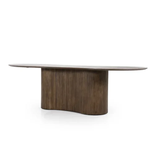 Organische Eettafel Jordy Mangohout 250 x 110cm - Bruin - Afbeelding 3