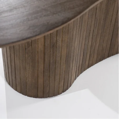 Organische Eettafel Jordy Mangohout 250 x 110cm - Bruin - Afbeelding 4