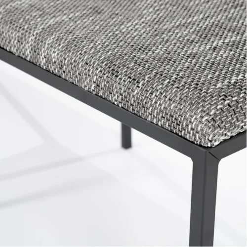 Eetkamerbank Lass 135 cm - Antraciet - Afbeelding 3