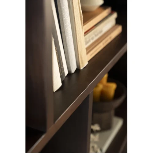 Boekenkast Remi Mangohout en Metaal 200 x 200 cm - Zwart - Afbeelding 11