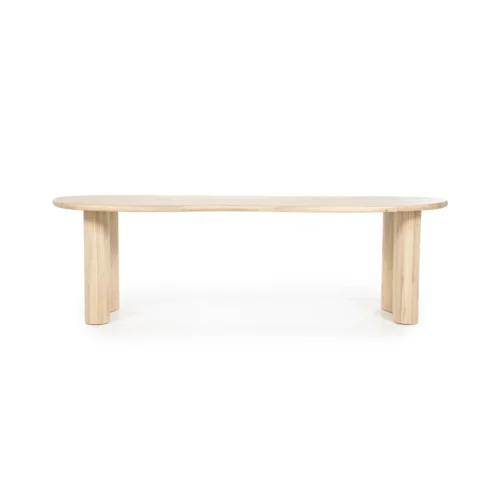 Organische Eettafel Josh 300 x 110 cm - kleur Naturel - Afbeelding 14