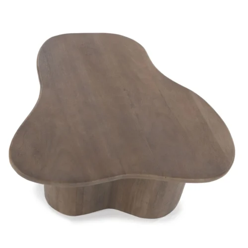 Organische Salontafel Fall Mangohout Set van 2 - Bruin - Afbeelding 2