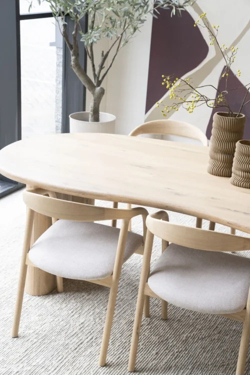 Organische Eettafel Josh 300 x 110 cm - kleur Naturel - Afbeelding 16