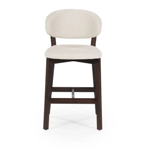 Barstoel Mikky Bruin - Beige - Afbeelding 2