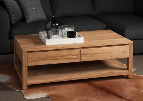 Salontafel Corona Teak 130 x 70 cm - Afbeelding 3