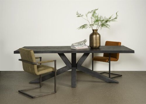Eettafel Sovana Zwart - 220 cm - Afbeelding 2