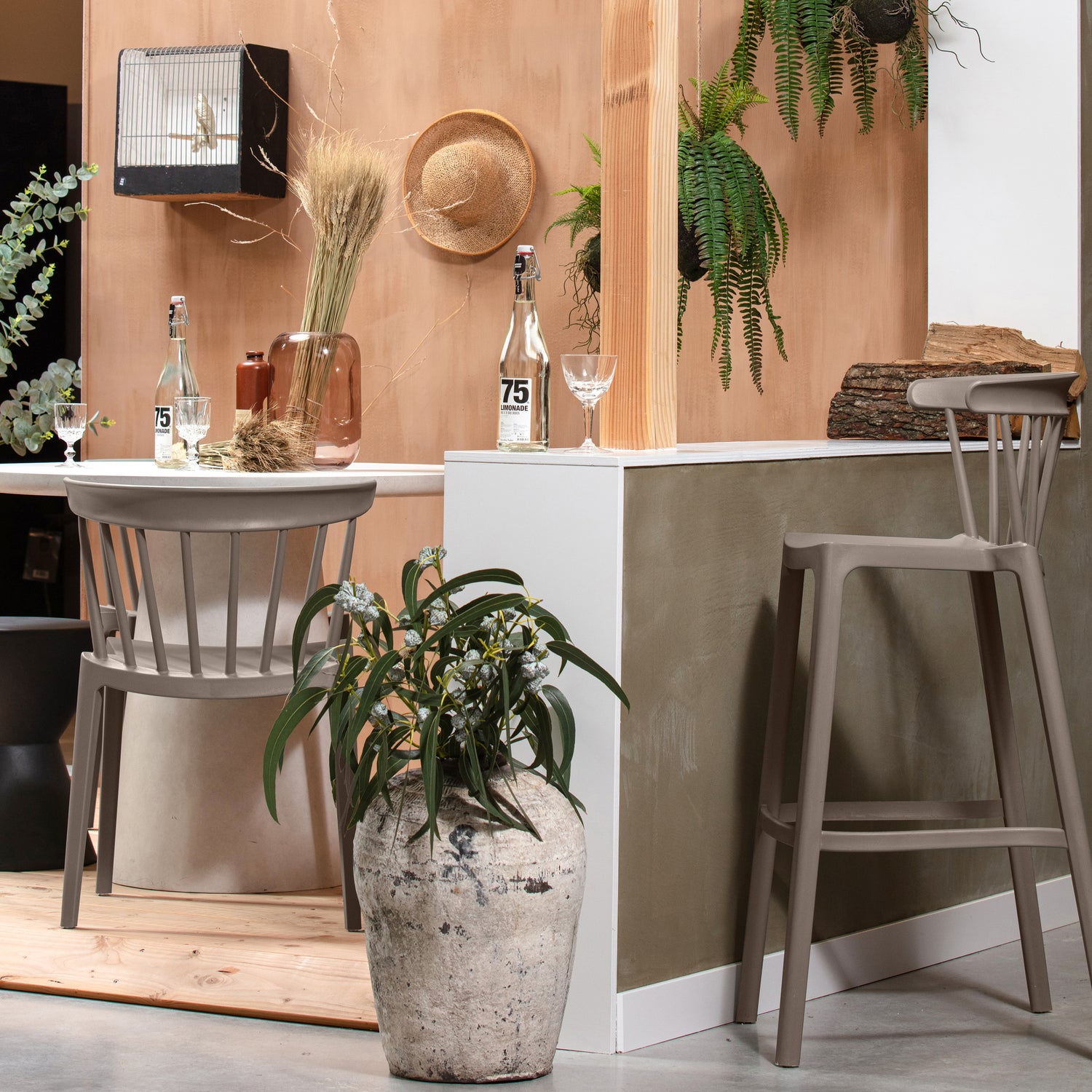 Tuin / Eetkamerstoel Bliss - Taupe - Afbeelding 2