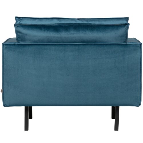 Fauteuil Rodeo Velvet - Blauw - Afbeelding 4