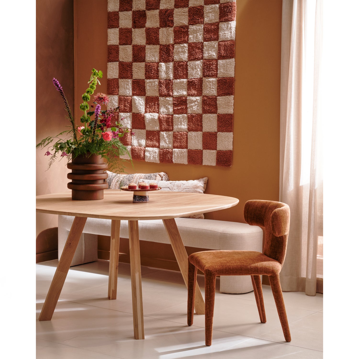 Eetkamerstoel Permit Geweven - Cinnemon - Afbeelding 3